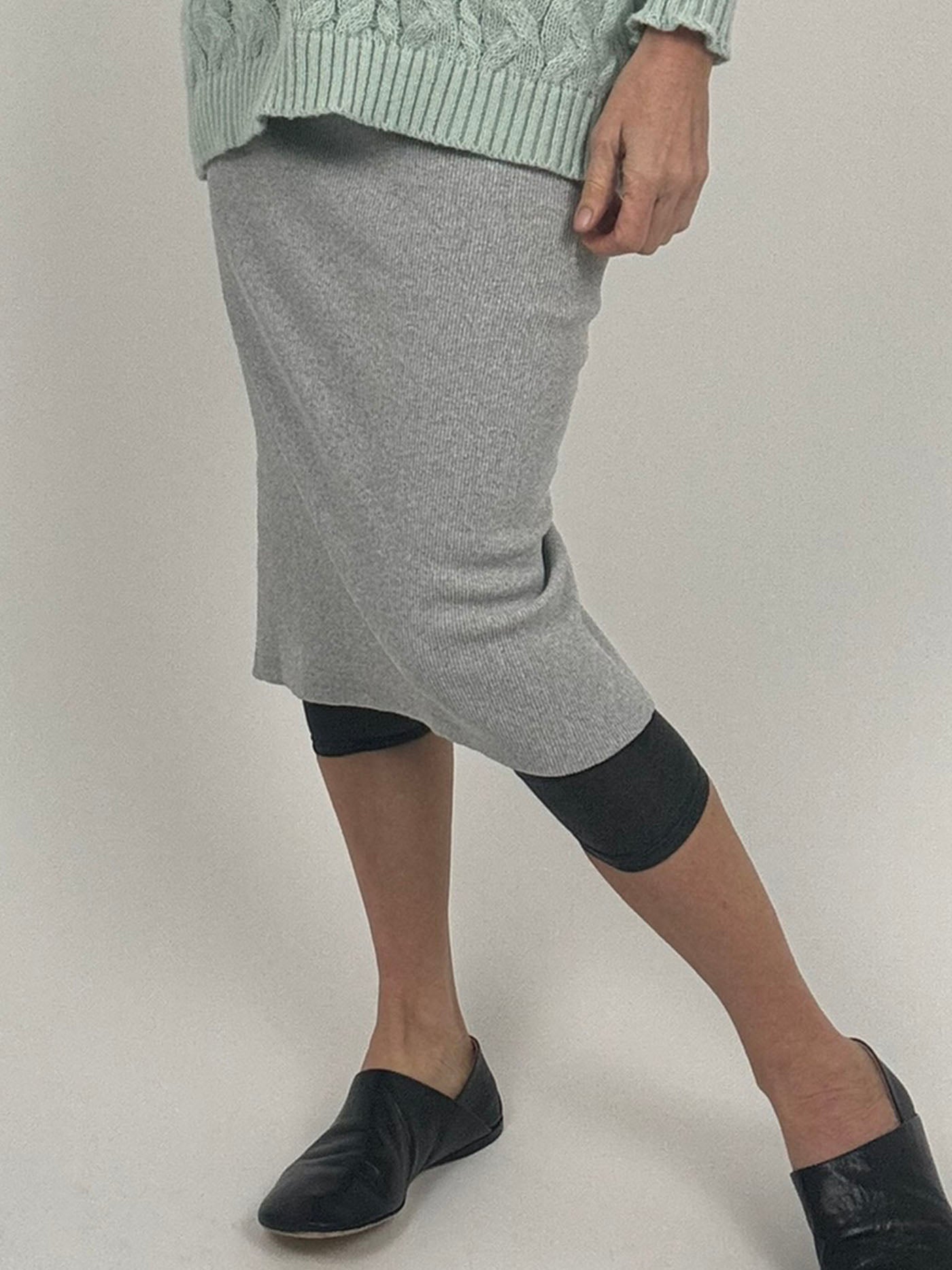 The Skinny Rib Styling Skirt
