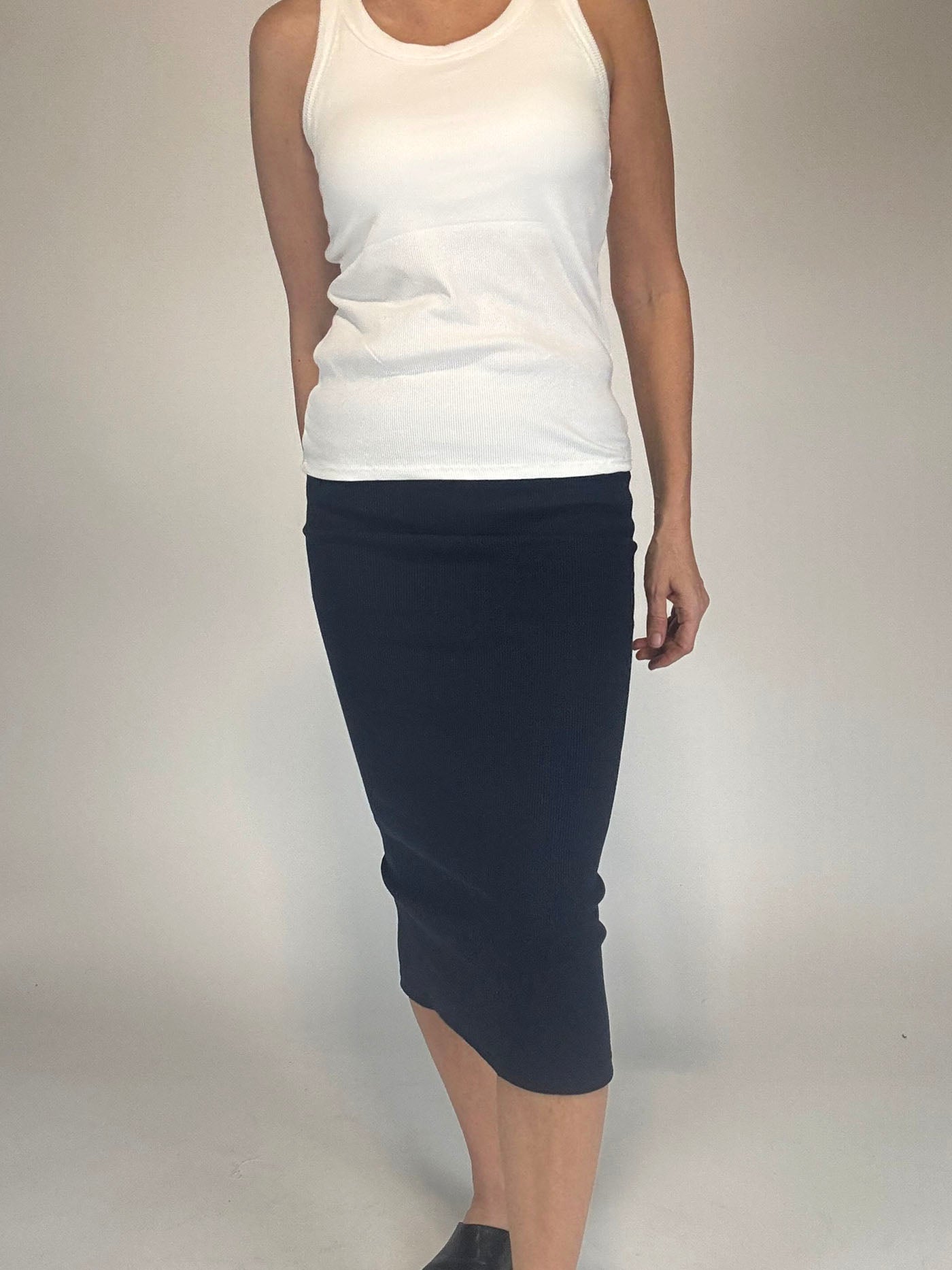 The Skinny Rib Styling Skirt