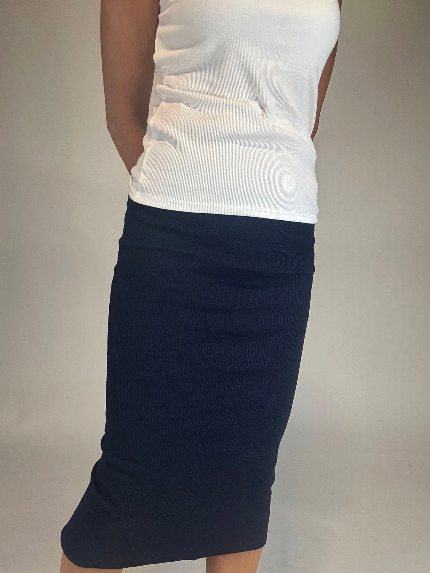 The Skinny Rib Styling Skirt