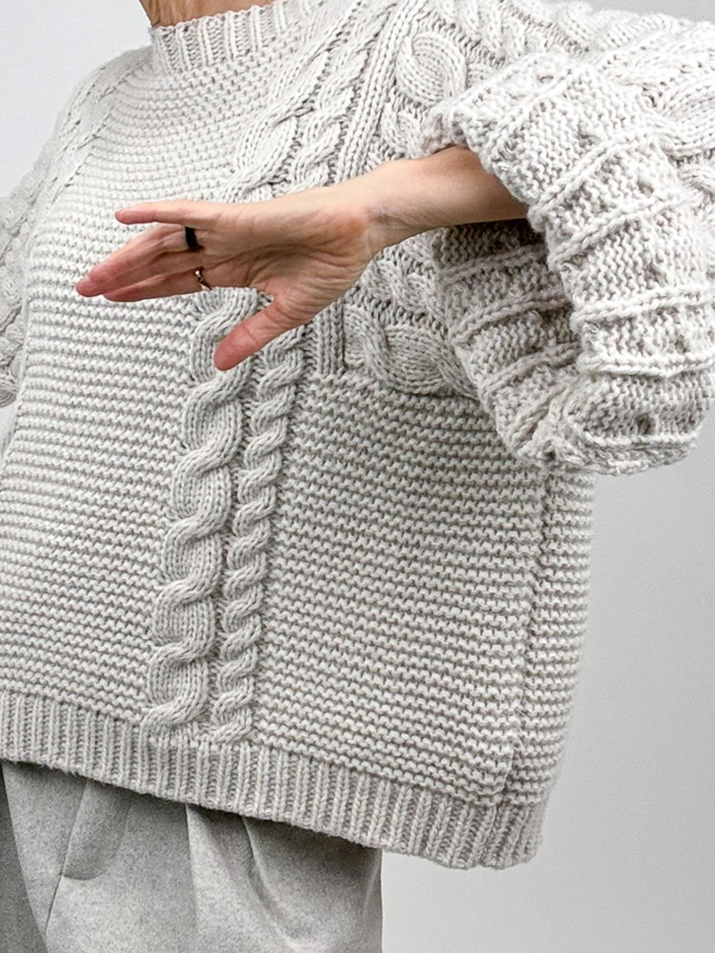 The Volume Cable Knit Sweater