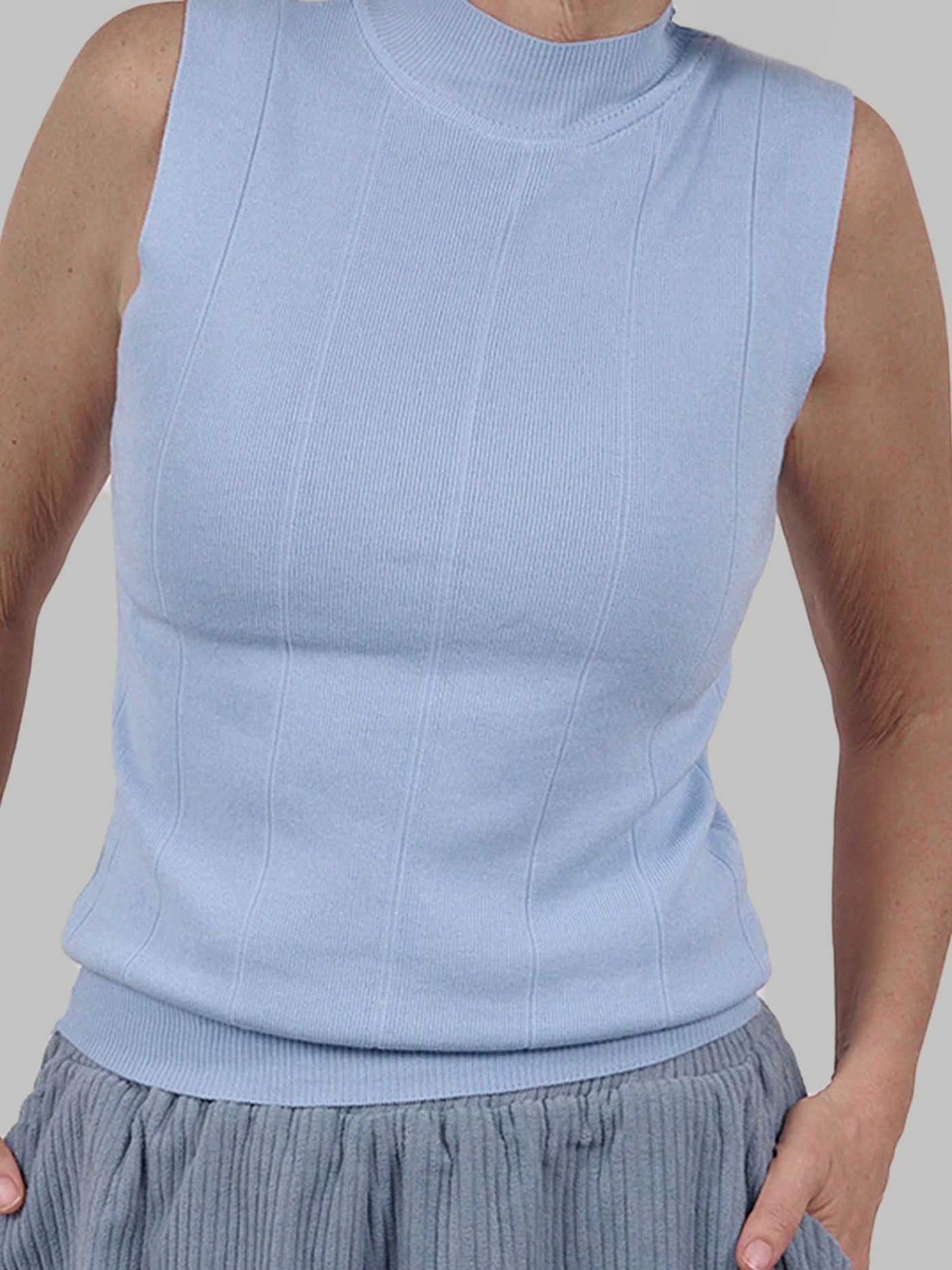 The Sleeveless Rib Knit
