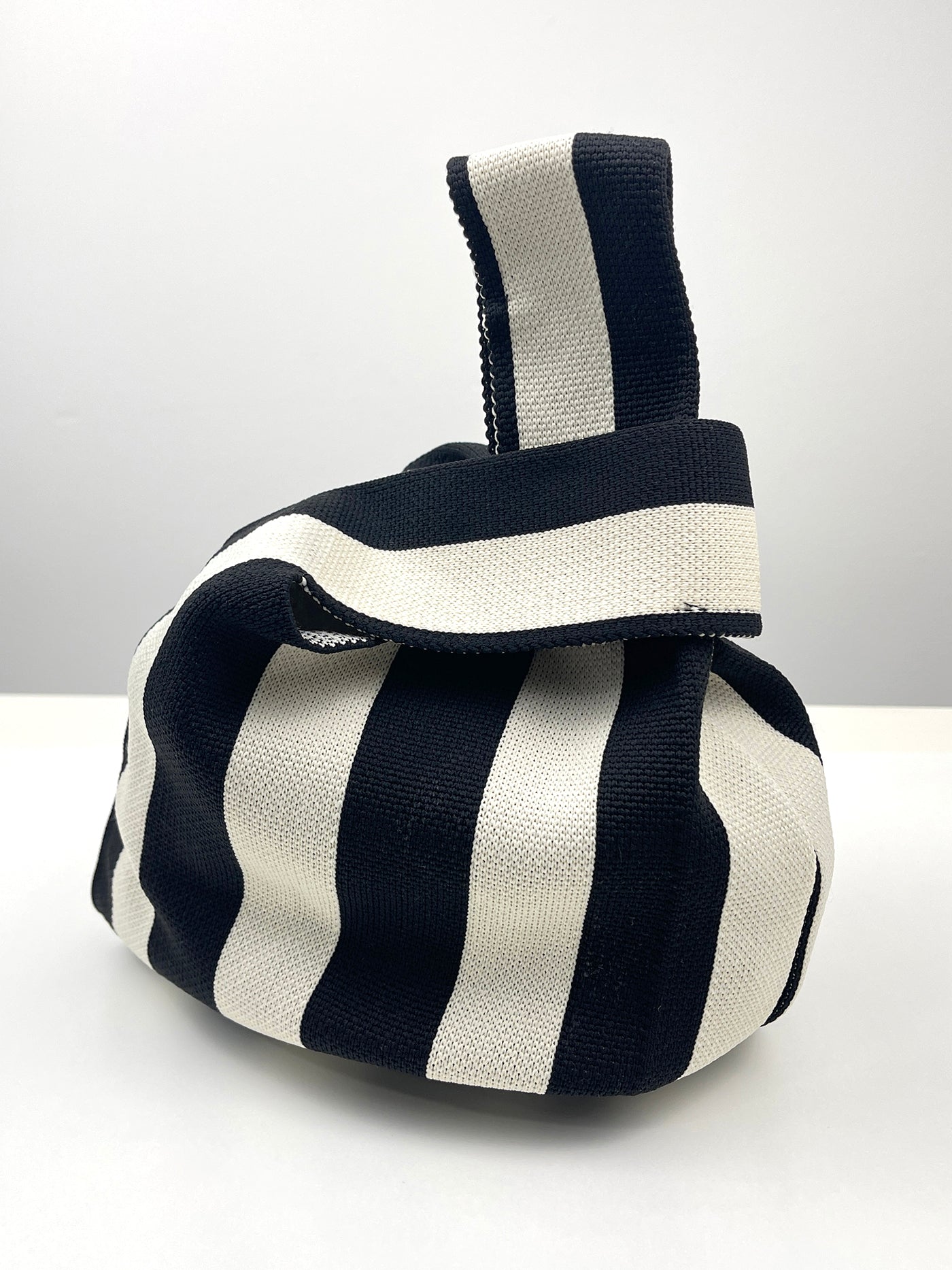 The Bold Stripe Midi Knit Tote