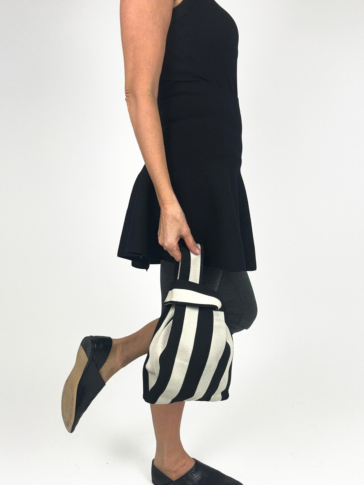 The Bold Stripe Midi Knit Tote