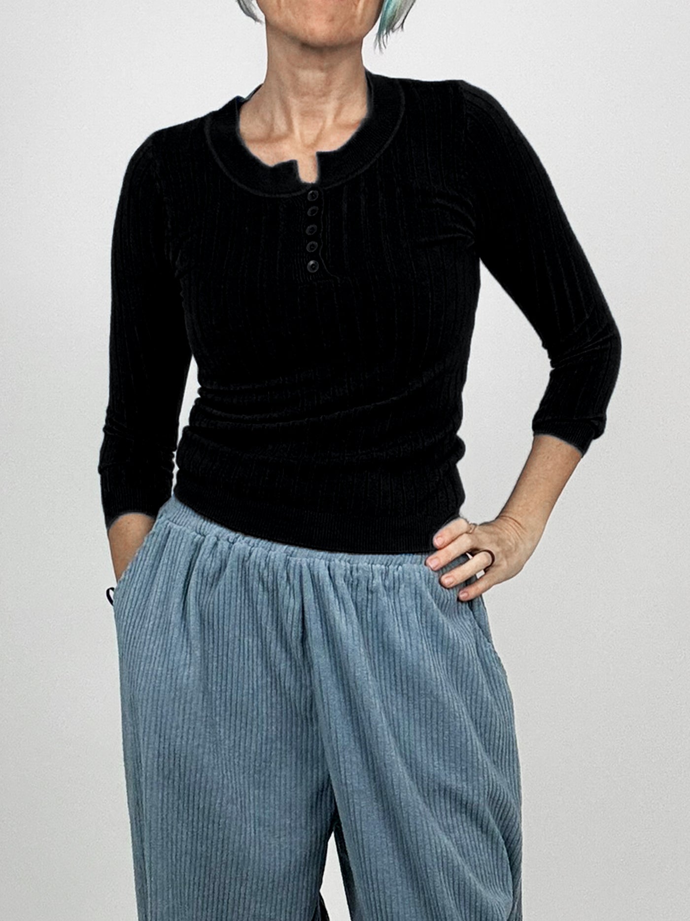 The Fashion Rib Henley