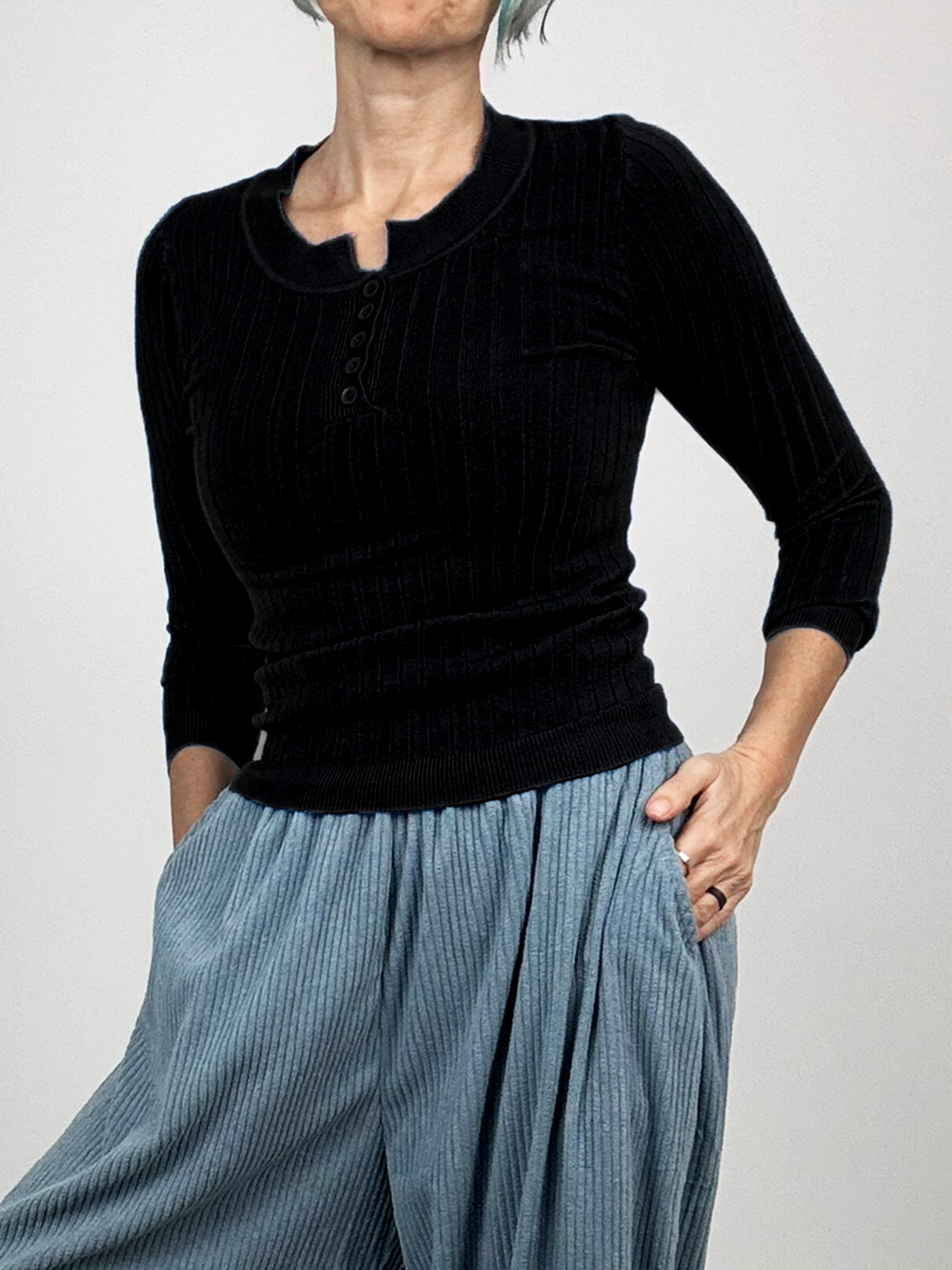 The Fashion Rib Henley